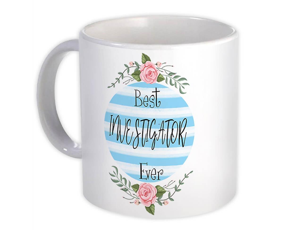 Presentmugg: Bästa utredaren någonsin jul