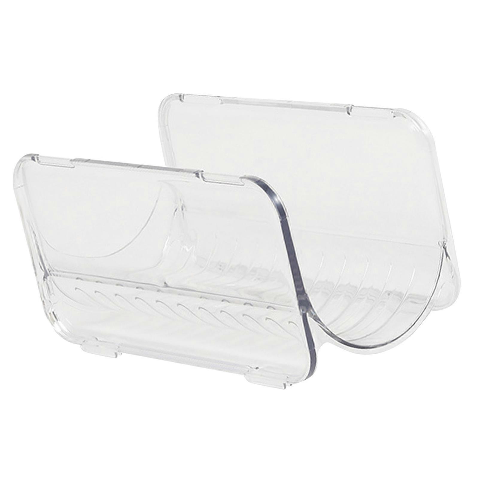 Household Water Bottle Organizer Transparent Plastic Stackable Water Bottle Storage Rack