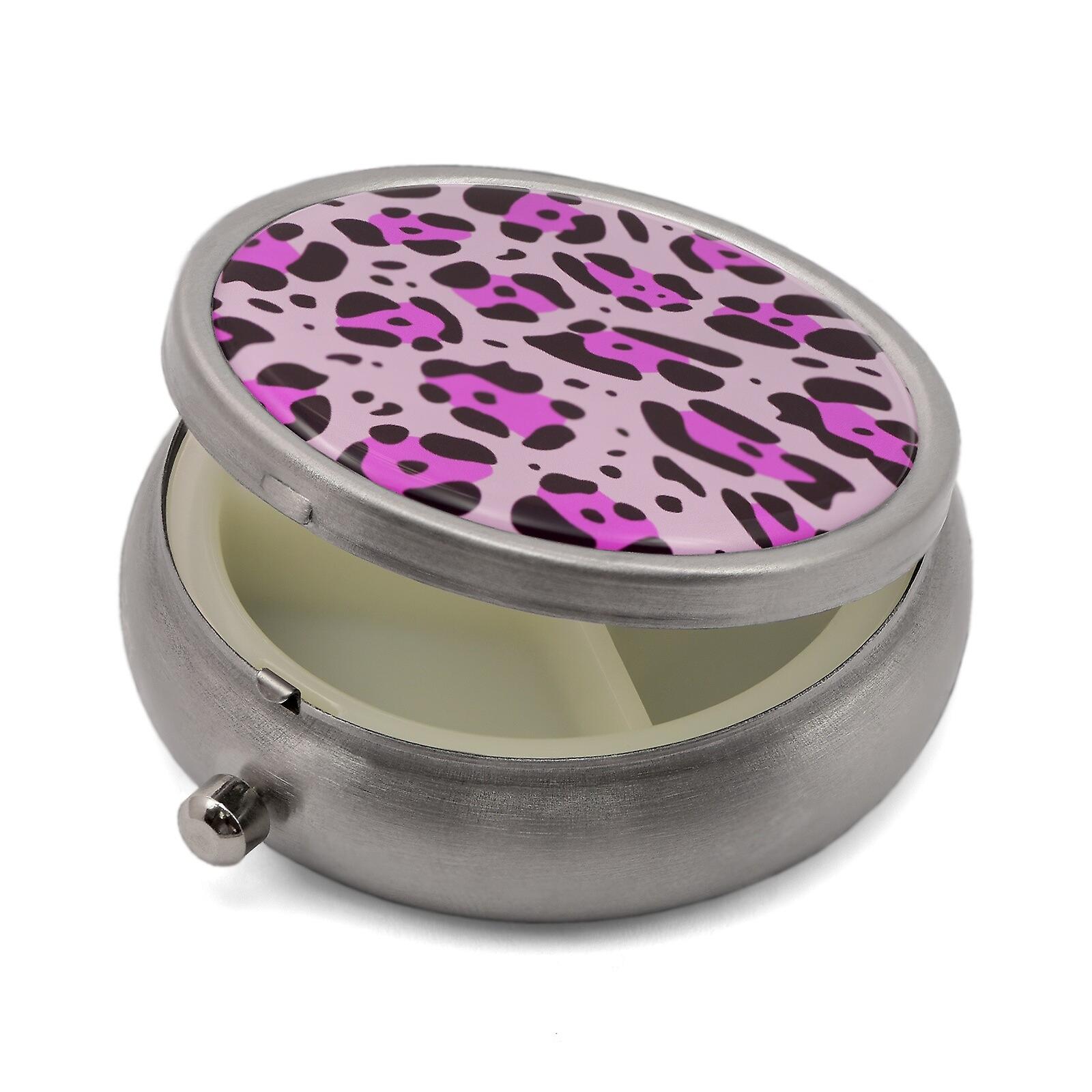 Pill Box with Leopard Print - 50.18