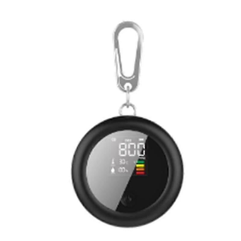 CO2 Monitor Meter Sensor Indoor with Alarm, Air Quality Carbon Dioxide Monitor with 400-5000 PPM-NDIR CO2 Tester(Black)