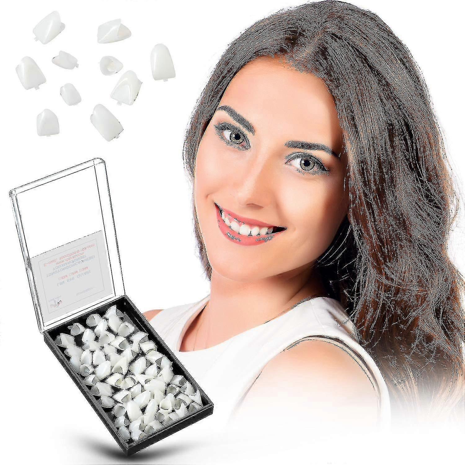 100 Piece Dental Temporary Teeth Back Teeth Temporary Teeth Replacement Kit