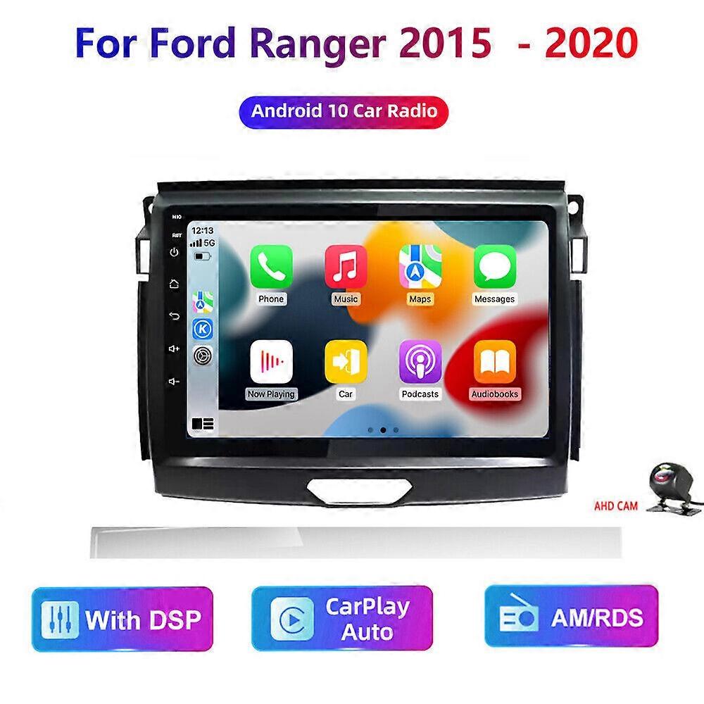 Android 10 2+32GB Head Unit For Ford Ranger 2015~2022 Car Radio Carplay GPS DSP NO.60019