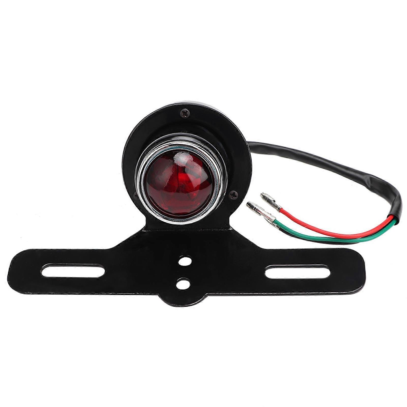 Universal Retro Style Motorcycle Taillight Rear Brake Stop Plating Tail Light E2U661