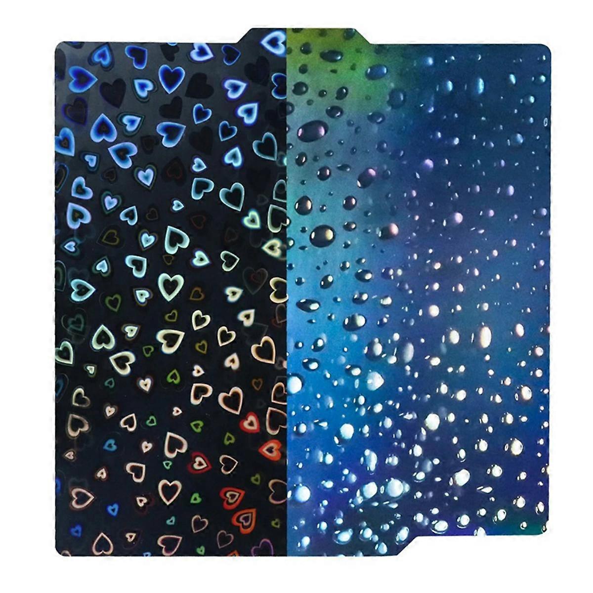 +Raindrop PEH Sheet 3D Double Printed Magnetic Spring Steel Plate for X1 X1C P1S P1P A1 257x257MM