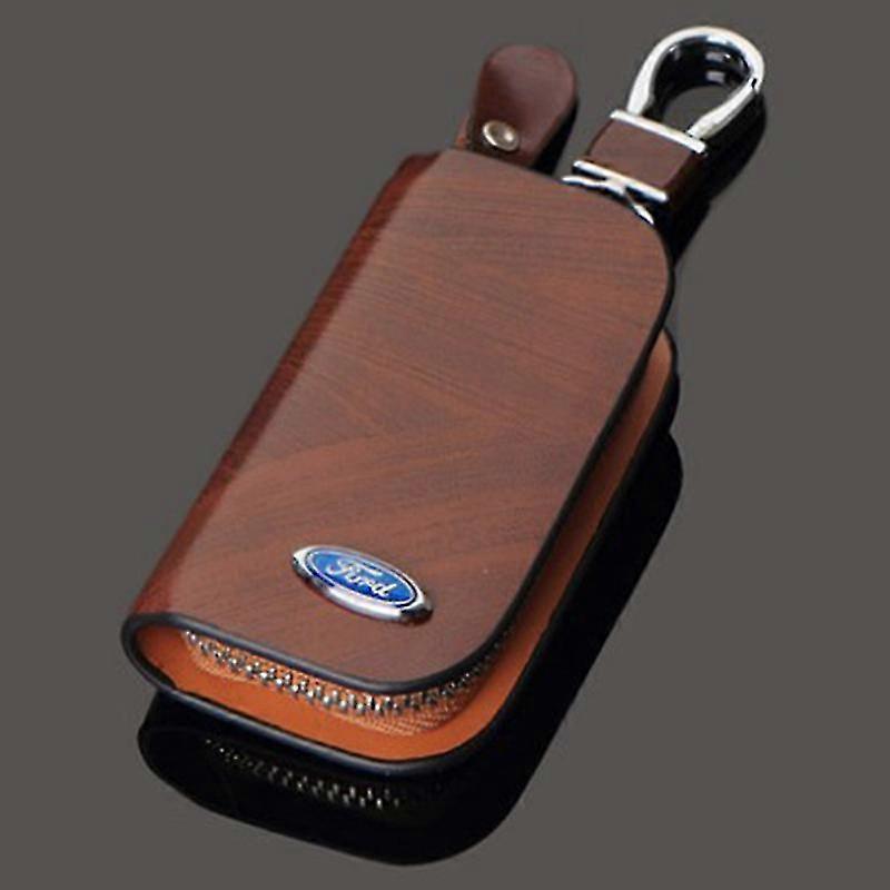 Δέρμα Ford Keyfob keychain βασική περίπτωση πορτοφολιού τσάντα τηλεχειρισμός περίπτωση κάλυψη νόμισμα κάτοχος Zipper τσάντα