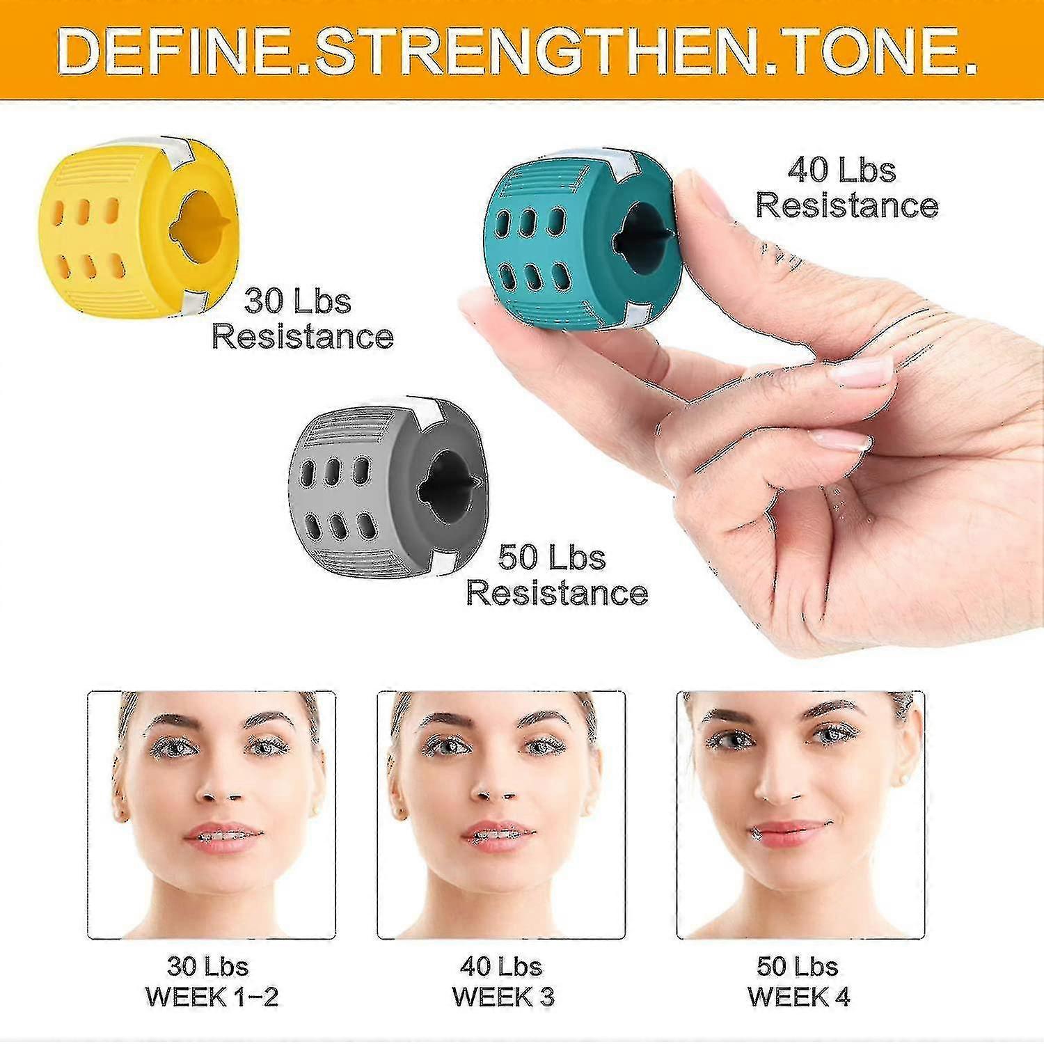 Three Generations Of Masseter Training Ball Silicone Masseter Exerciser Trainer