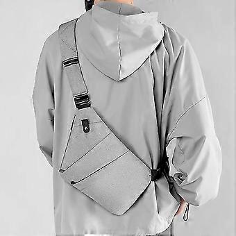 Gipfelfreund Sac à bandoulière antivol pour homme et femme pour les voyages, le sport et le travail, bleu, Rechte Schulter