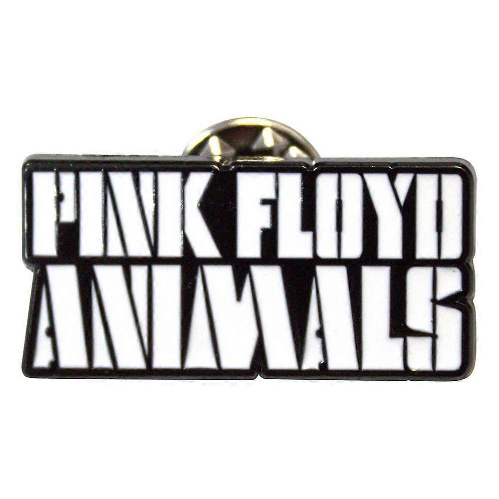 Pink Floyd Animals Mono Text Logo Pin Badge