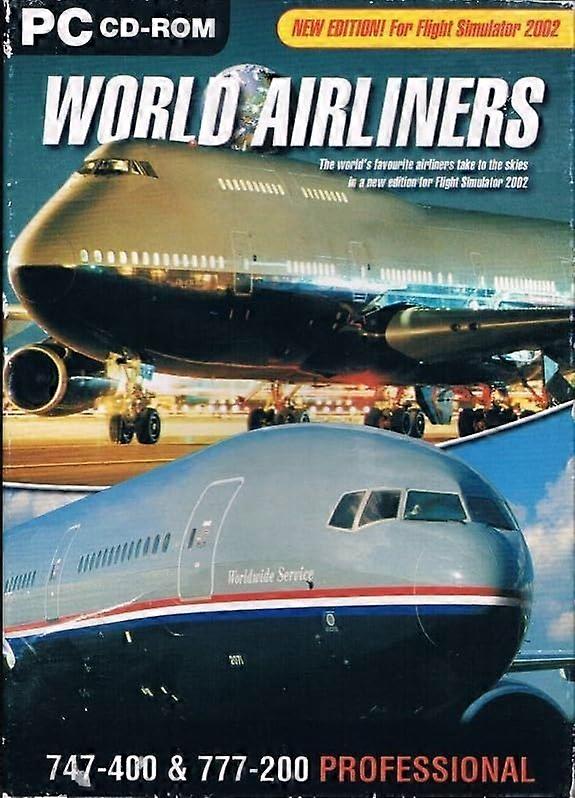 World Airliners - Add-on for Flight Simulator 2002 - PC CD - New & Sealed