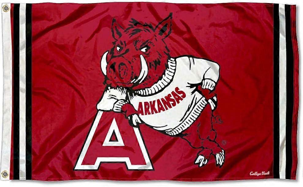 Arkansas Razorbacks Vintage Retro Throwback Banner Flag