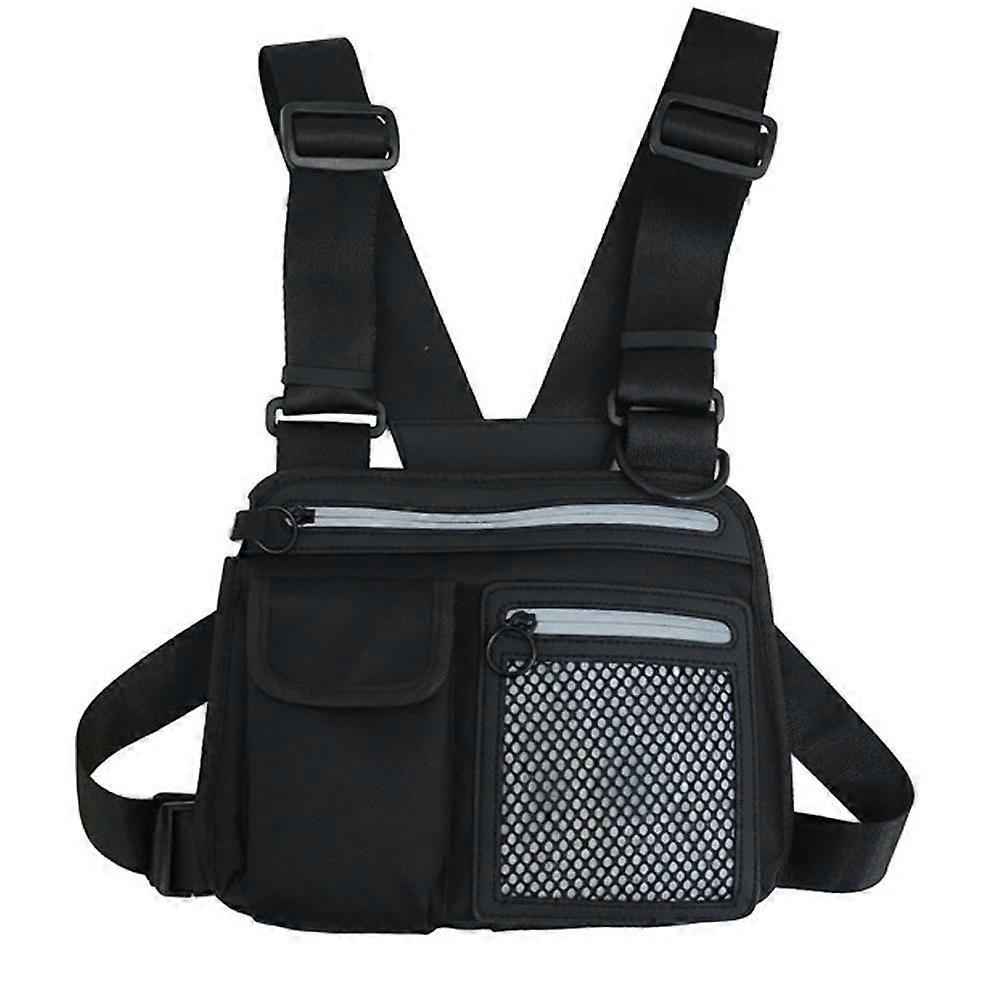 QQDD Sports Utility Chest Pack. Chest Bag With BuiltIn Phone Holder.For Workouts, Running & Hiking