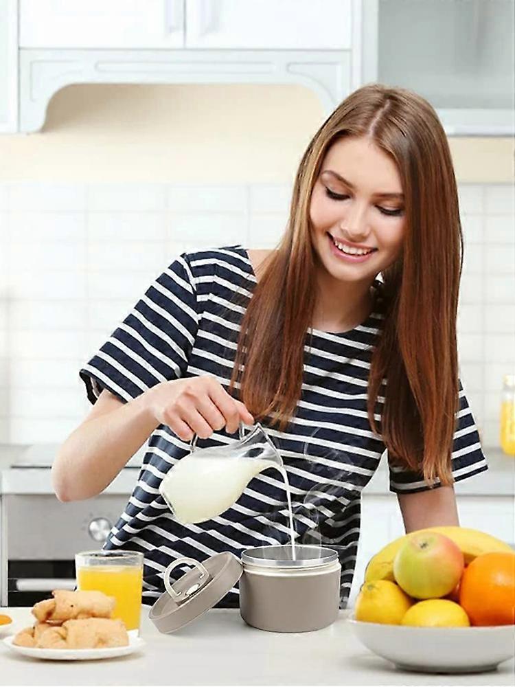 Portable Insulated Lunch Container with Knife and Fork, Food Storage Box