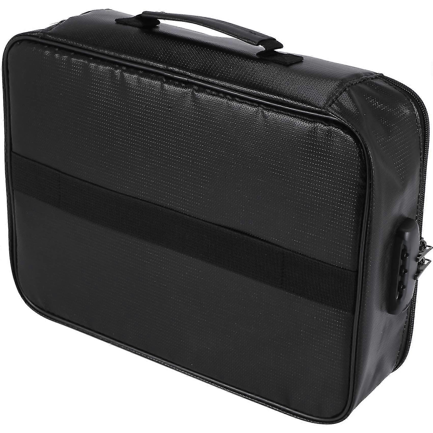 Fireproof Document Storage Lock Bag,carry Wallet,multi-layer Portable Document Storage,suitable For