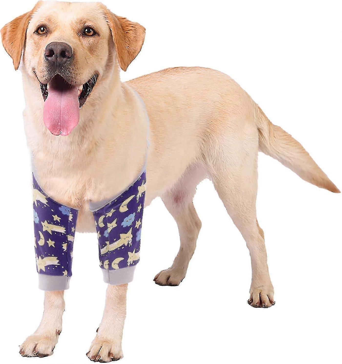Dog Surgery Recovery Sleeve For Front Legs, Dog Leg Protector, Dog Elbow Protector For Medium Large Dogs, Prevents Wound Licking - sheng