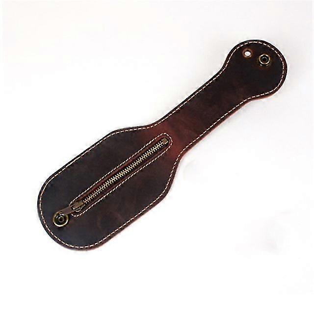 Uomo 100% Portamonete in vera pelle Utility per esterni Autodifesa Portafoglio multiutensile Portamonete di alta qualità comodo da trasportare Beige