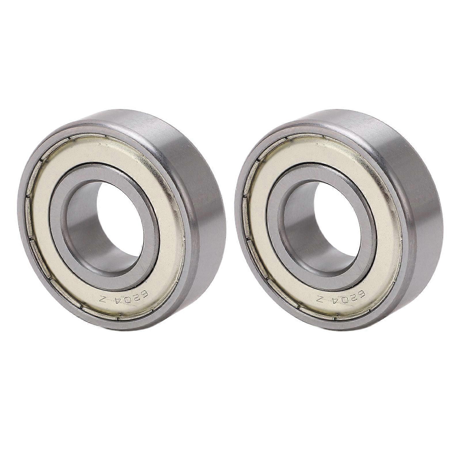 2pcs כפול גומי אטום מיסב כדור רעש נמוך עמיד בטמפרטורה גבוהה חריץ עמוק מיסב כדור