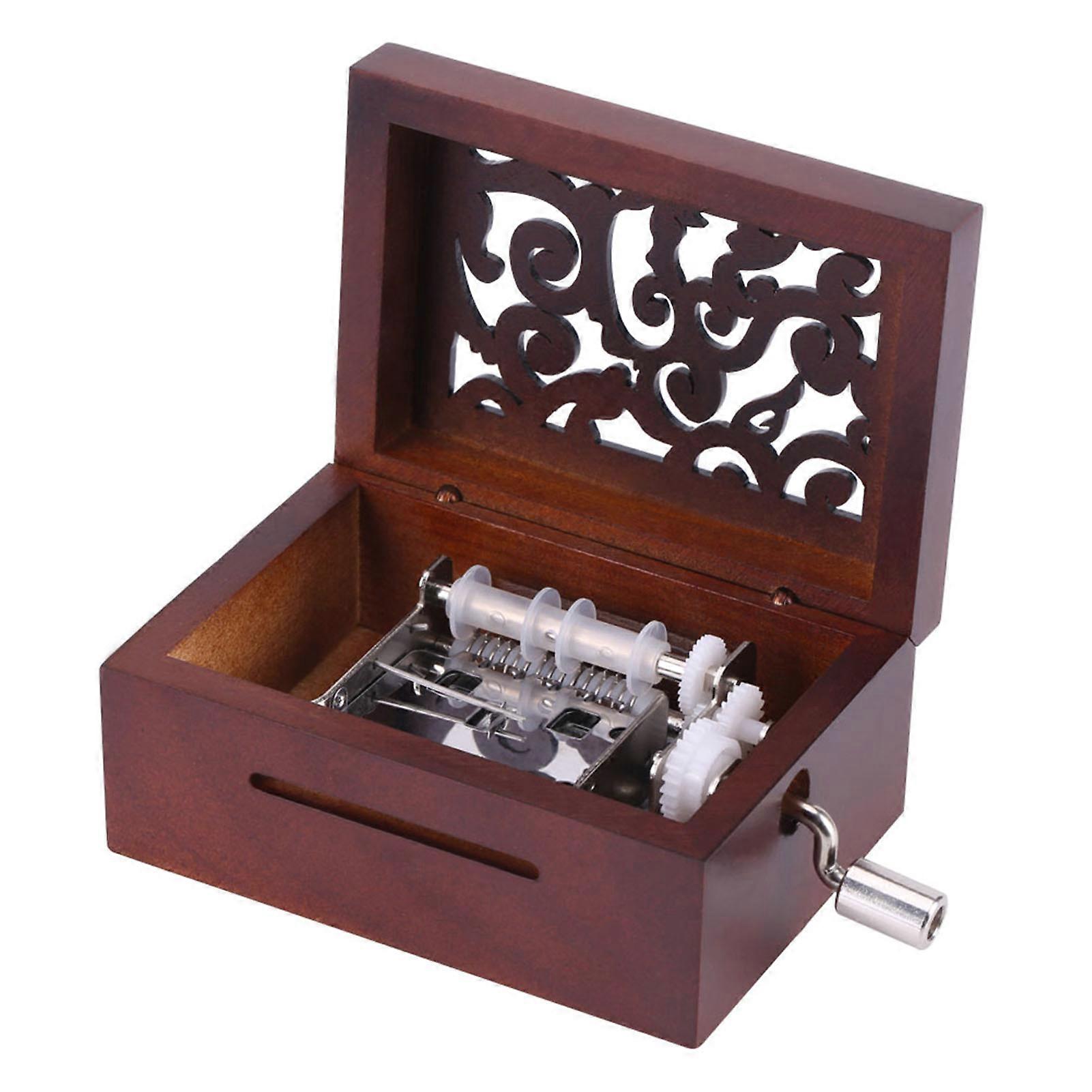 DIY木製15ノート手回しテープオルゴールBrithdayギフト