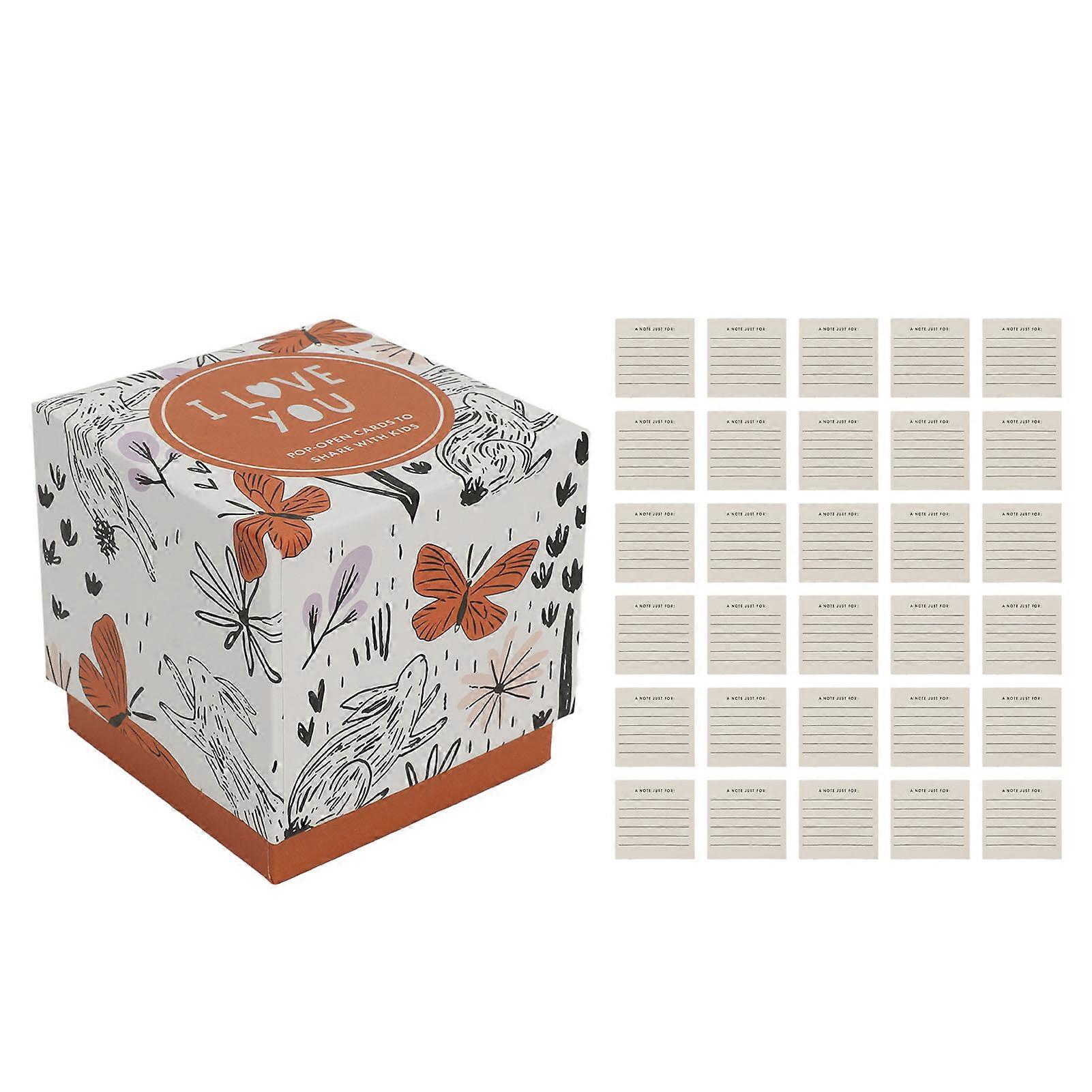 30 Sheets Pop Open Cards Encouraging Sayings Writable Pop Open Cards to Share with Kids for Good Wishes