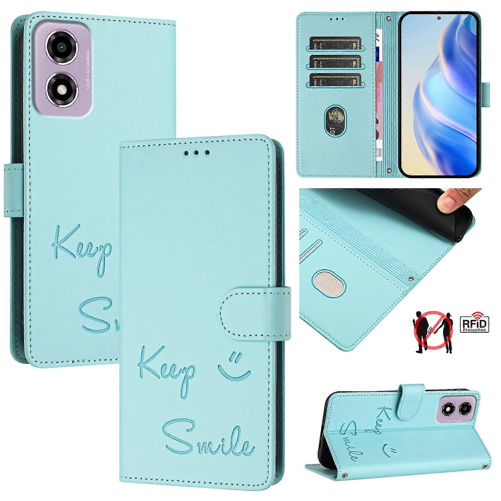 Smile RFID PU Case For Motorola Moto E14