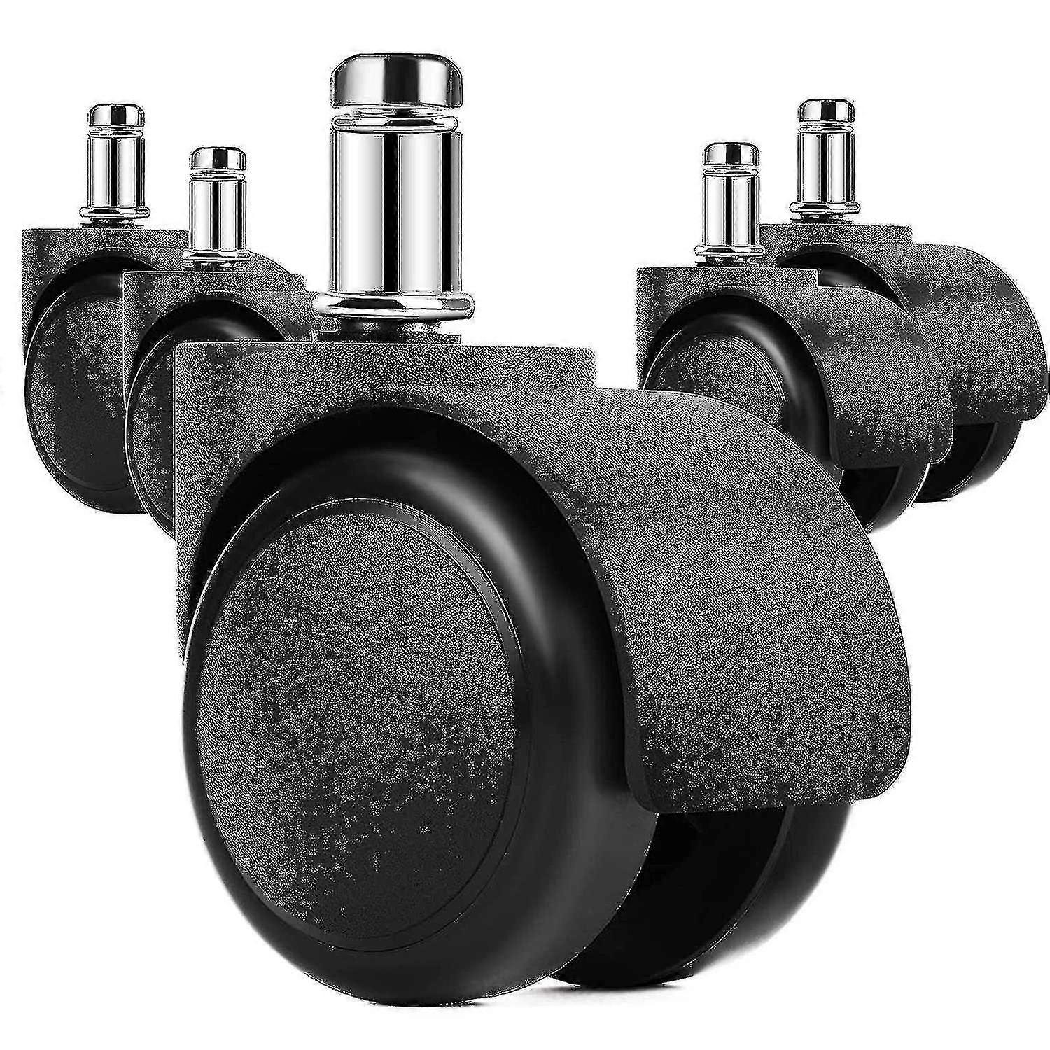 2 インチヘビーデューティオフィスチェアホイール交換、デスクチェア用ミュートラバー回転キャスターホイール、 SA