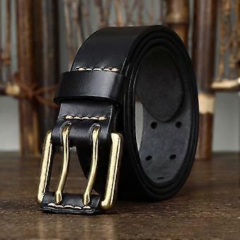 Cintura uomo, cintura in denim occidentale, cintura in pelle con fibbia animale lupo jeans cintura con fibbia in metallo cavaliere,Nero,105CM/41.33