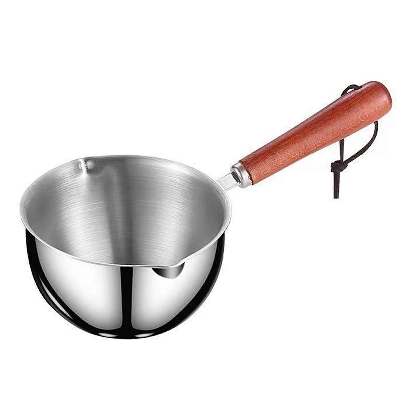 Mini olla de aceite de aceite multiusos con mango de madera para cocina casera