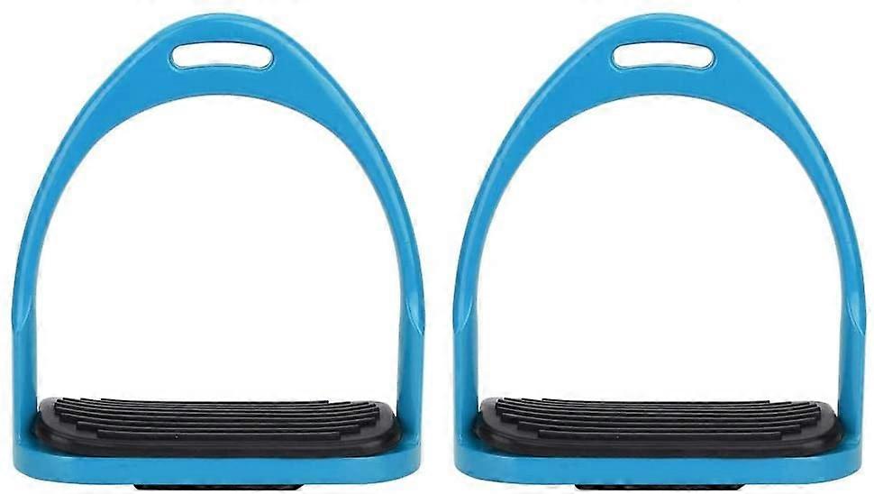 Aluminum Stirrup, Colorful Horse Riding Stirrup Anti-rust Lightweight Equestrian Stirrup (blue)