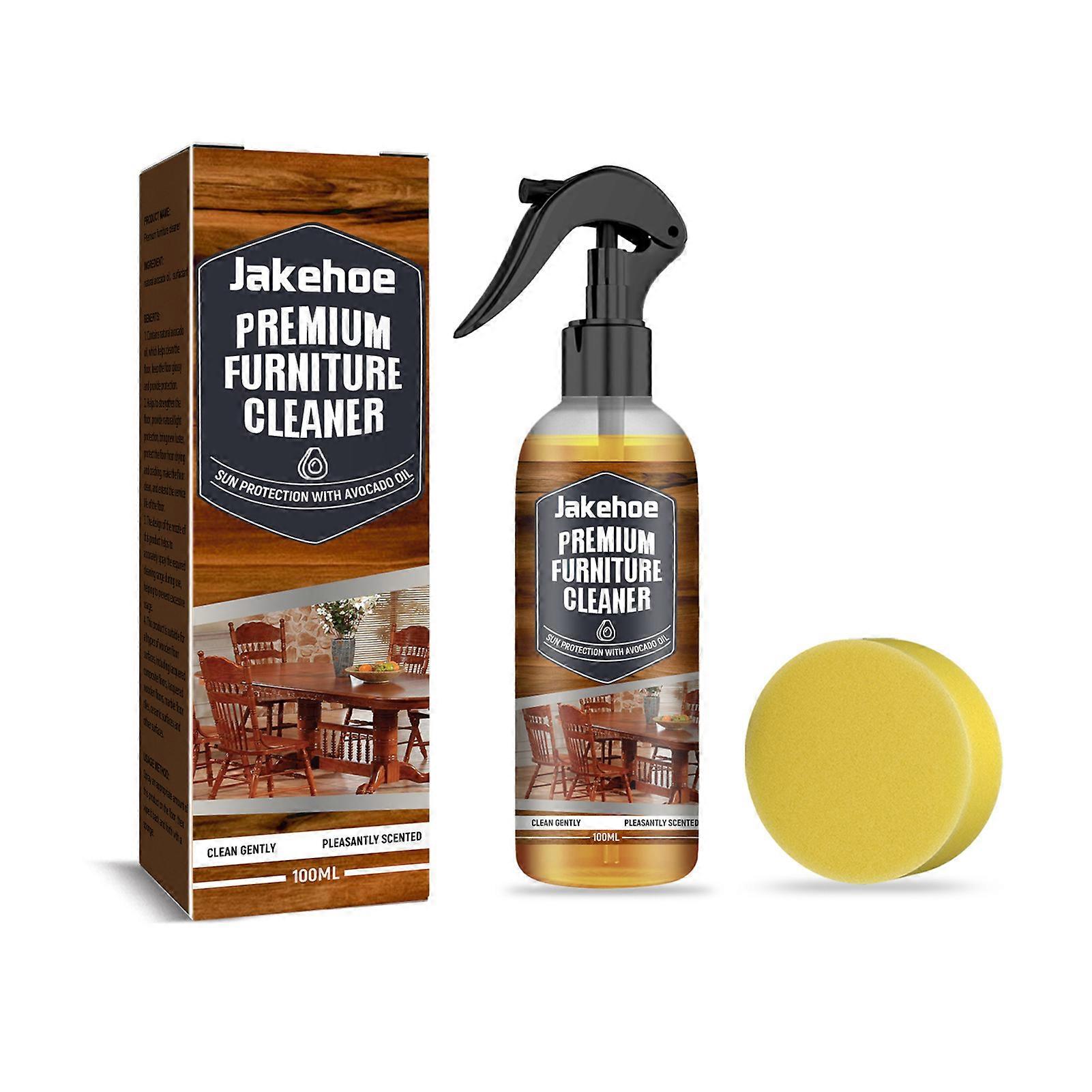100ml Floor Cleaner with Sponge Multifunctional Furniture Polish for Floor Doors Chairs