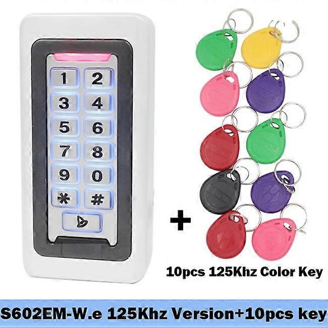 IP67 Waterproof 2000 User Backlight Metal Keypad Lock 125Khz Standalone Door Access Control Kits Wiegand 26 Output Reader