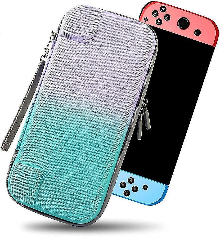 Carry Case For Acsergery Switch/oled, Colorful Carry Case, Protect Console, Store 10 Game Gift