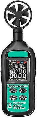 Wind Speed Meter Tool, Digital Anemometer, High Precision Anemometer, Gn-301 Digital Digital Wind Speed Meter Black