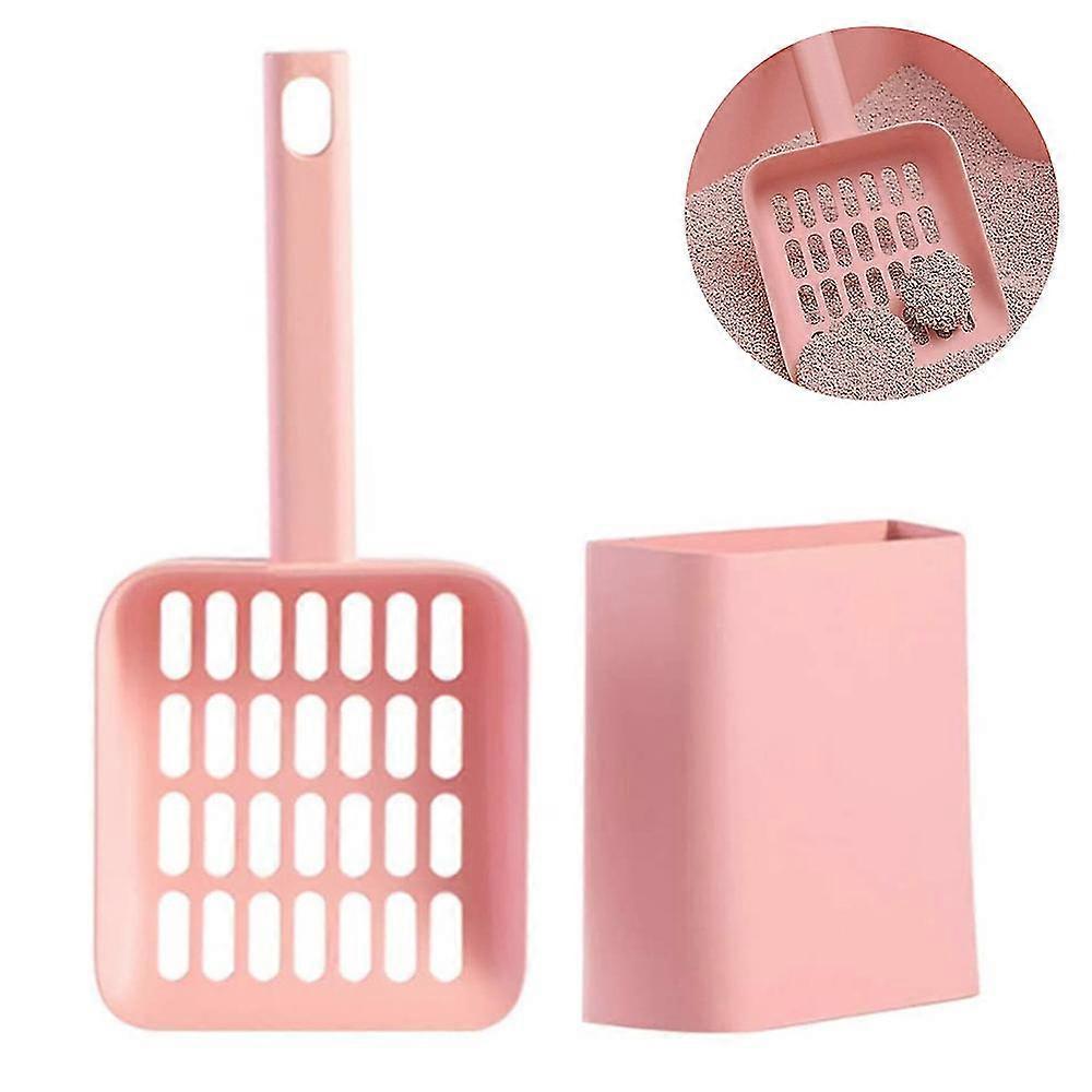 Cat Litter Scoop With Holder Pet Sifter Garbage Cleaning Deep Shovel For Easy Scooping Fast Sifting