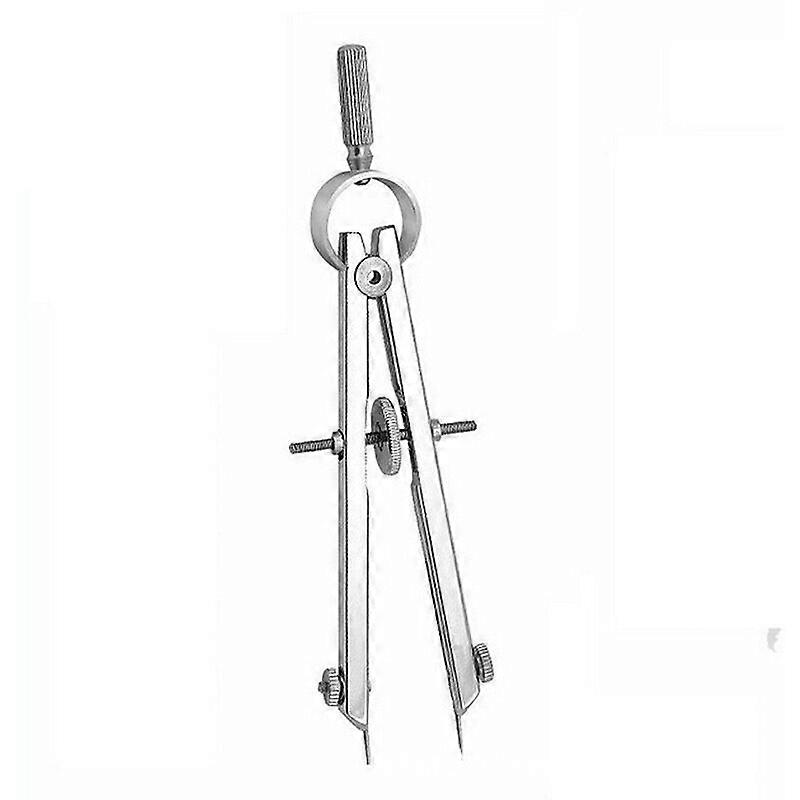 Professional Compass , Quick Set Compass, School Compass with Center Drive Spindle for Drawing Compass, 1 PiecesSilver