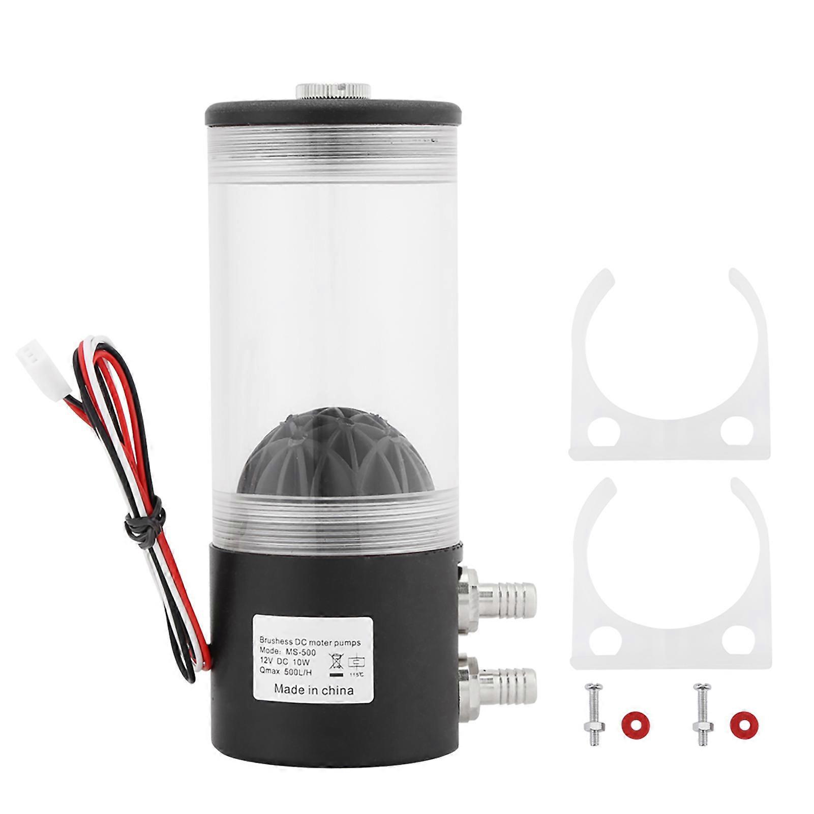 Λεπτομέρειες σχετικά με 500L/H 10W DC 12V CPU CO2 ψύξης ψύκτη νερού αντλία δεξαμενή θερμότητας εναλλάκτη θερμότητας σίγαση