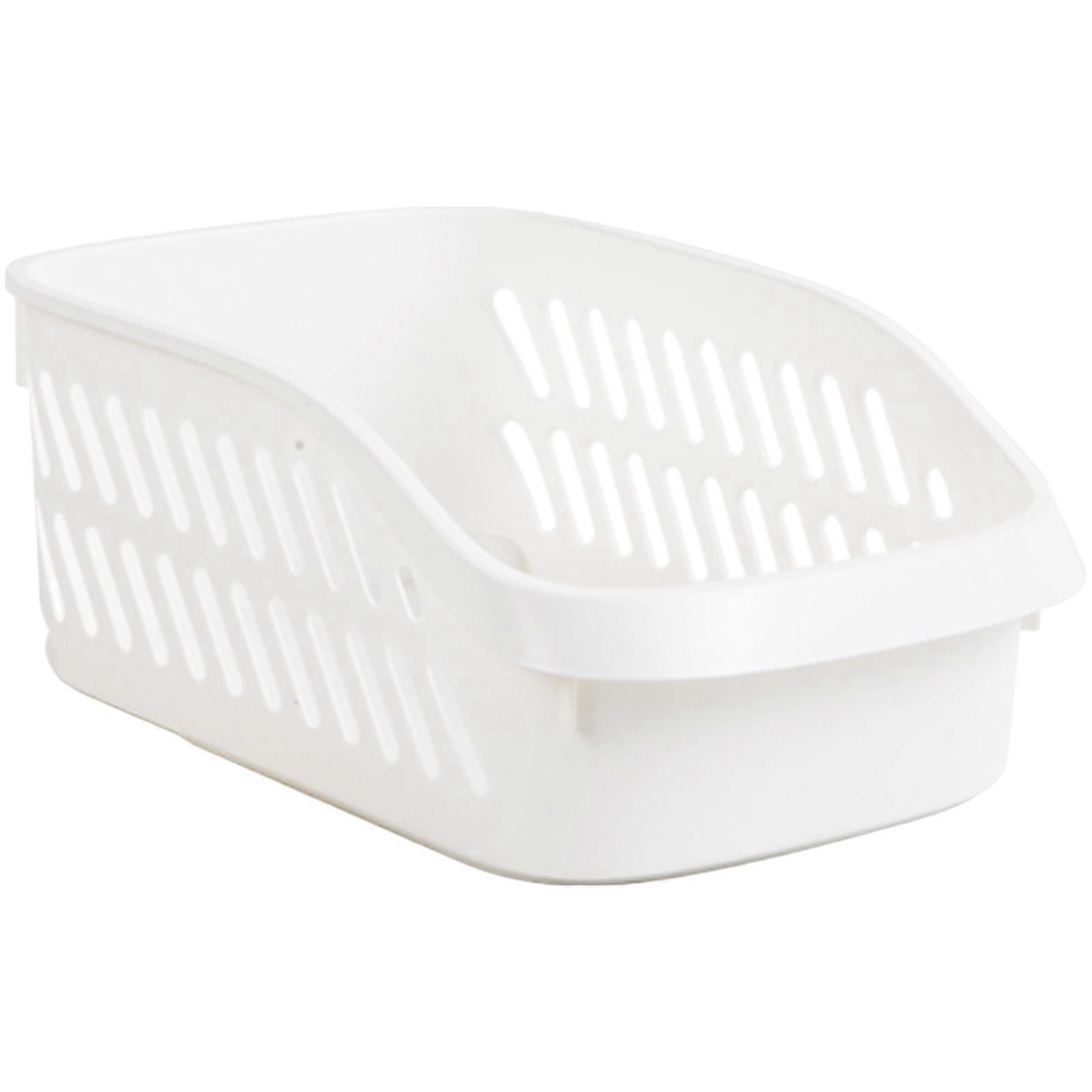 Kitchen Storage Box with Wheel Hollowed Design Large Capacity Non-Slip Handle Pantry Organizer Stackable Countertop Seasoning Bottle Spice Organizer K