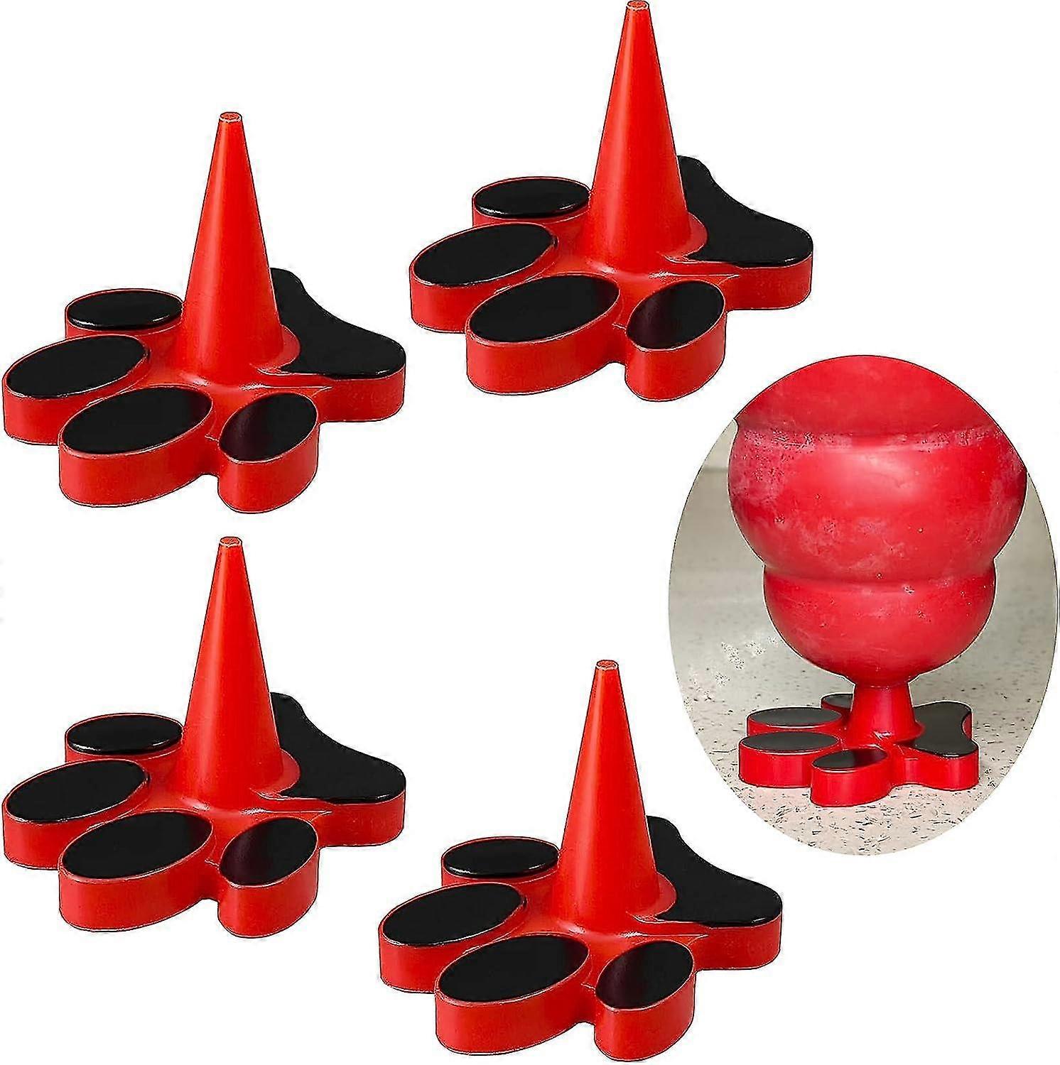 4 قطع الكلب لعبة حامل سدادة متوافقة مع الأحجام الكلاسيكية X-S إلى XX-L ، فقط البلاستيك مخلب المكونات وشملت