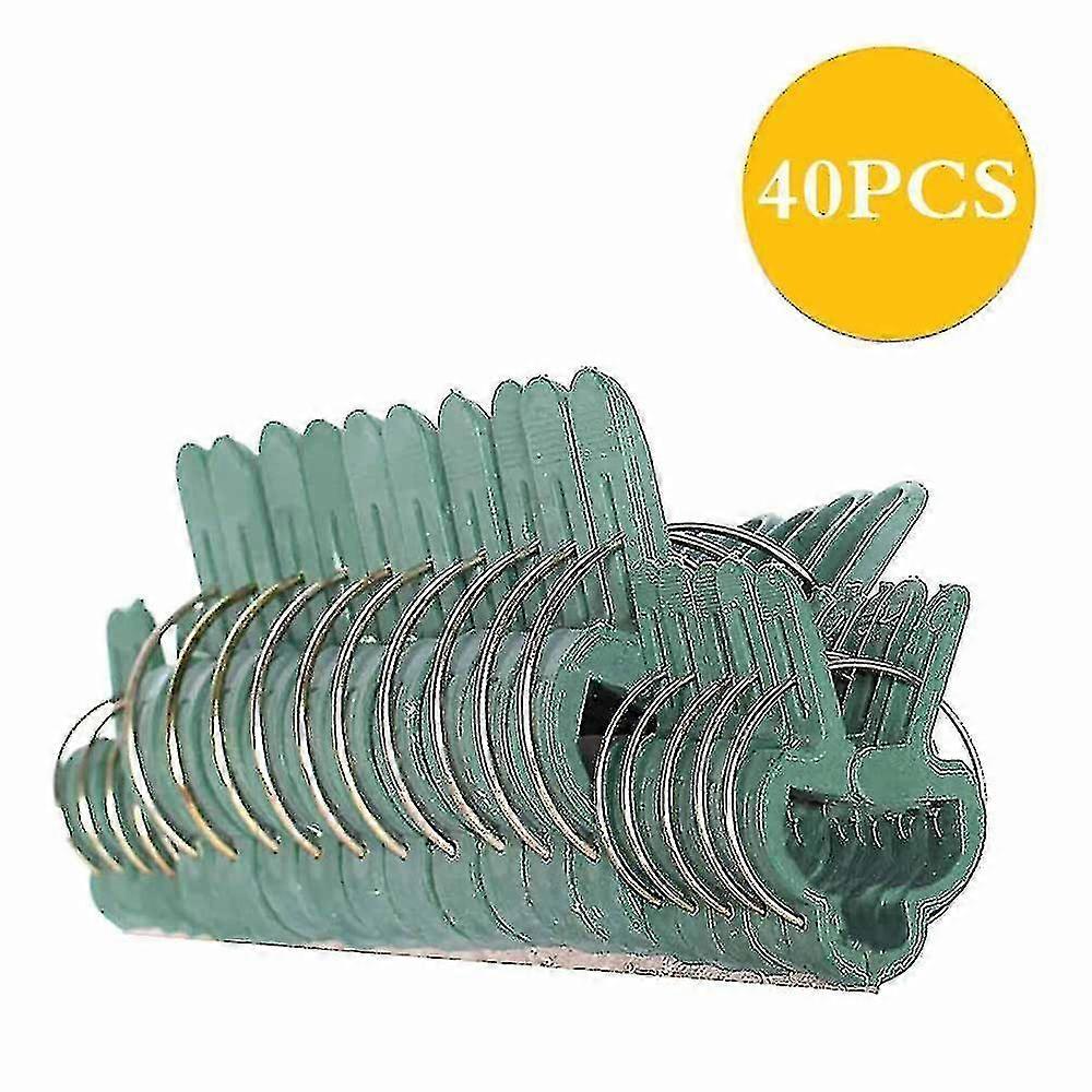 40 Pcs Durable Plastic Plant Support Clips For Types Plants