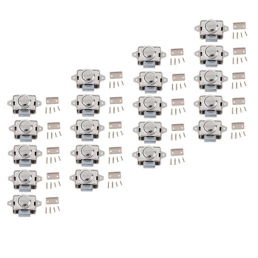20pcs Push Button Catch Lock Latch for Motorhome Boat Cabinet Door New