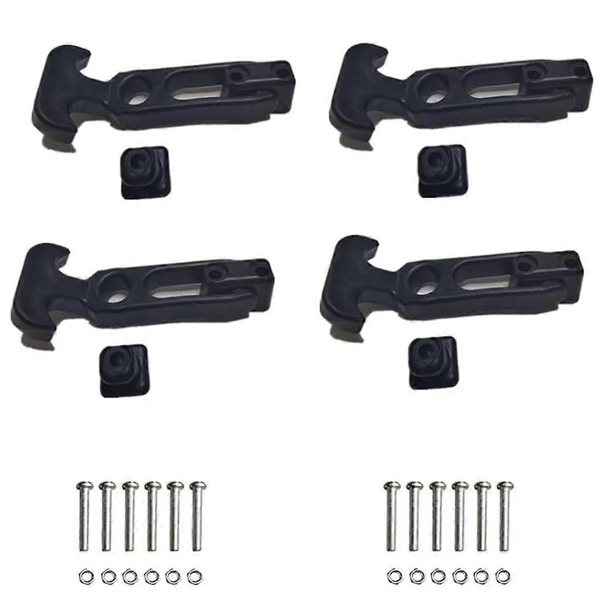 4PCS Durable Rubber Flexible Replacement T-Handle Draw Latch for Glove Box(8.7 In/221mm), Locking R