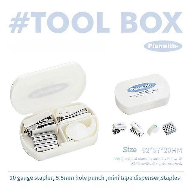 Mini Scrapbook Punches Set | Ensemble de fournitures scolaires coréen | Mini agrafeuse Mini agrafes - Agrafeuse -