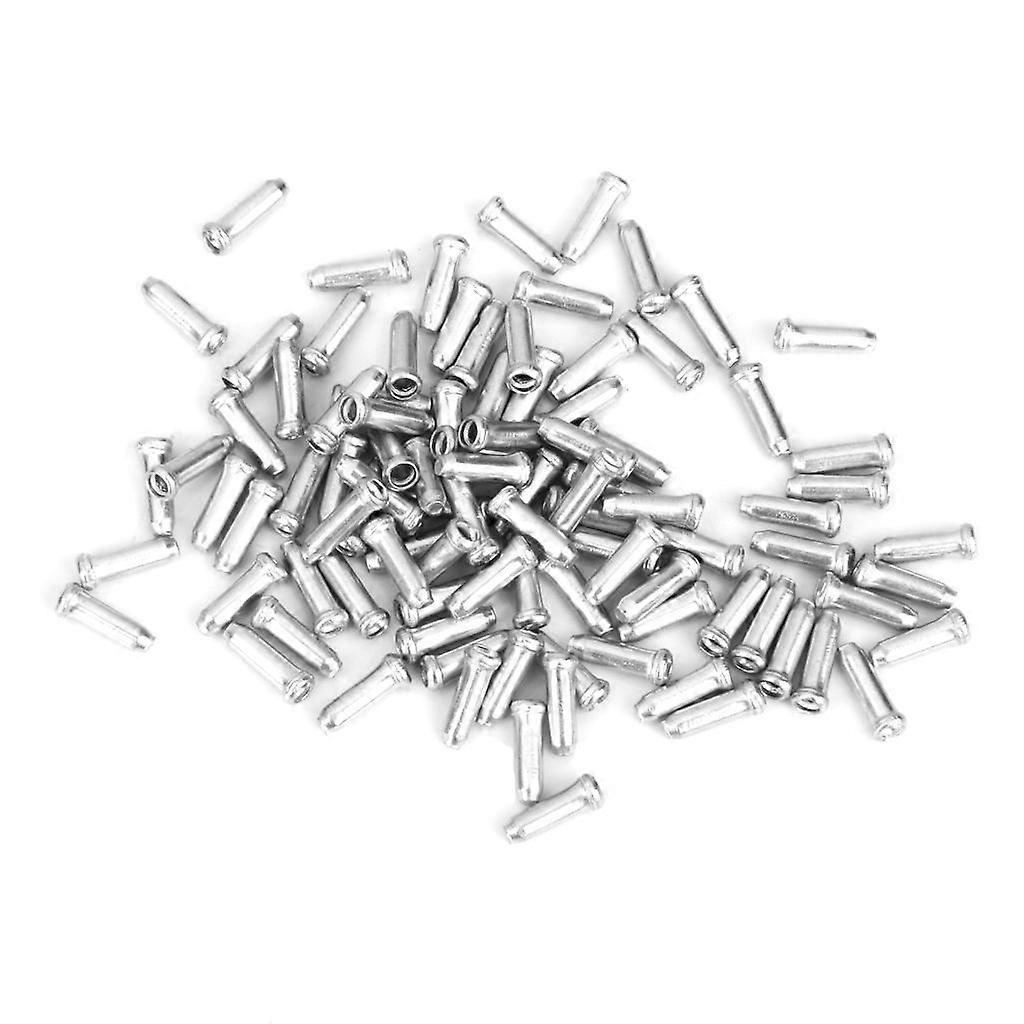 400pcs  Bike Shifter Brake Cable Tips Caps End Crimp Protector Silver