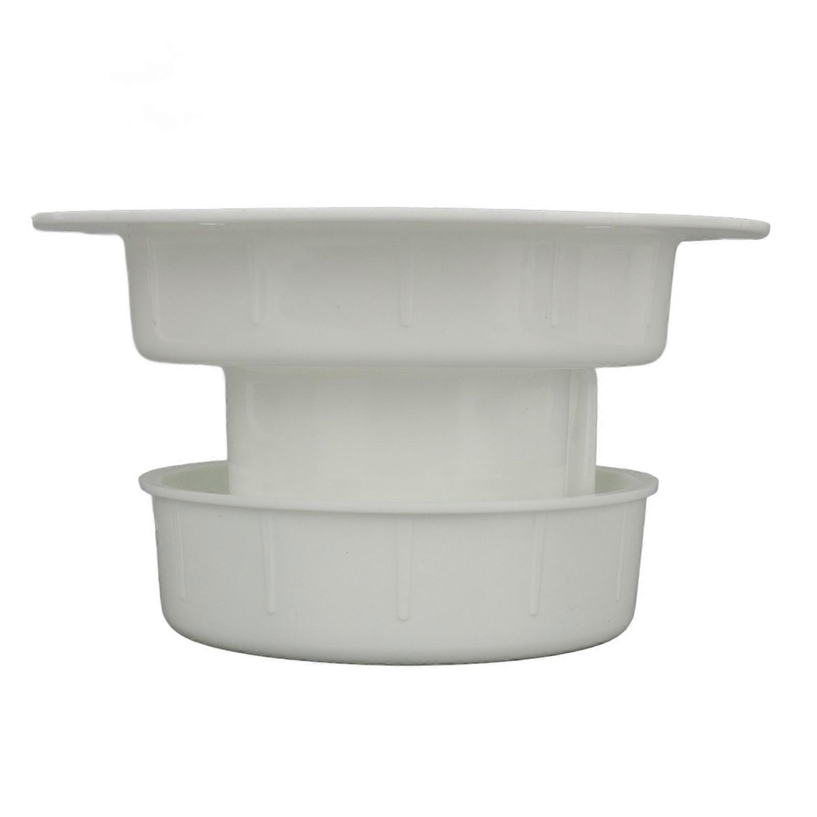 2PCS RV Plumbing Vent Caps Prevent Leaks Camper Roof Sewer Vent Cover Caps for Trailer 1 to 23/8 Inch Pipes White