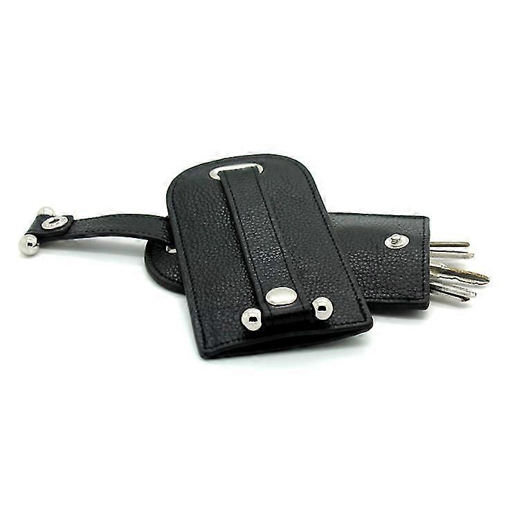 Leather Collection Bell Key Caseblack