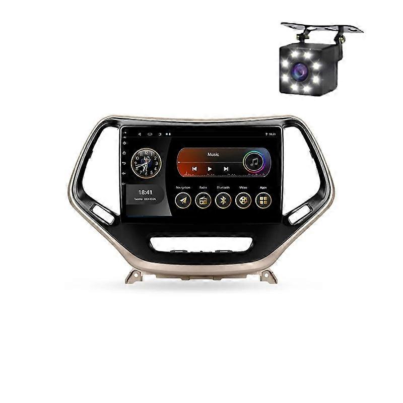 Car Radio Android 14 For Jeep Cherokee 5 KL 2014 - 2018 Multimedia Player Stereo