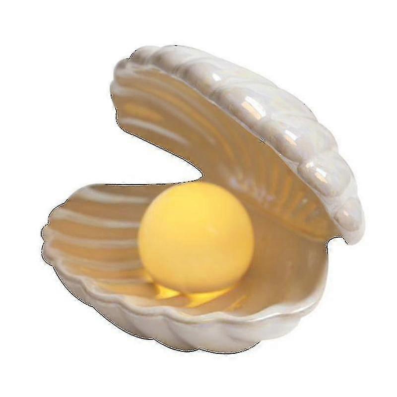 White Shell Pearl Light Led Portable Night Light Night Gift Desktop Decorative Light