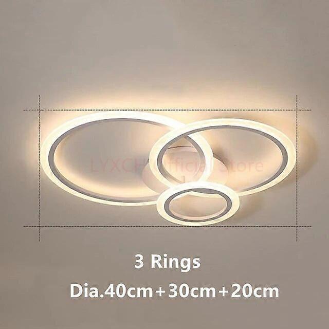 Nordiska LED-taklampor Modern inomhusbelysning Vardagsrum Sovrum Heminredningsarmaturer Hall Vit Minimalistisk Taklampor