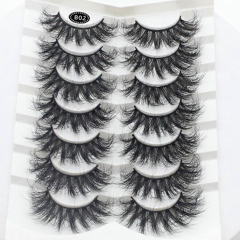 False eyelashes flowing cat eye false mink eyelashes natural 8D fluffy volume false mink eyelashes