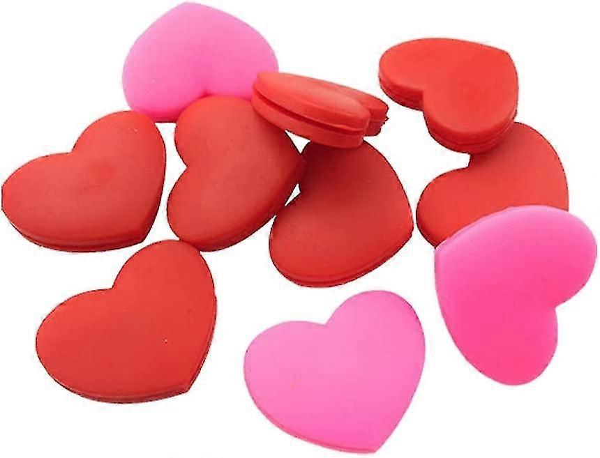 6 قطع تنس الاهتزاز المثبطات شكل القلب سيليكون تنس المضرب امتصاص الصدمات تنس مضرب الاهتزاز تنس هدية