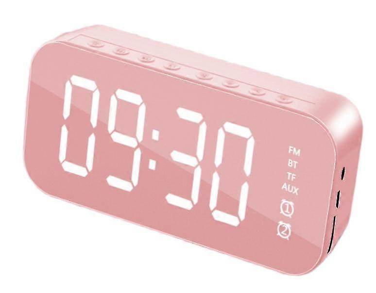 Wireless Bluetooth Speaker Mirror Alarm Clock Bluetooth Broadcast Speaker