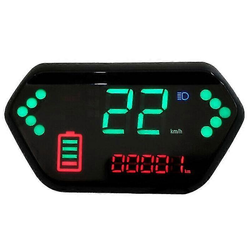 Electric Motorcycle LCD Display Speedometer 48V/60V Compatible